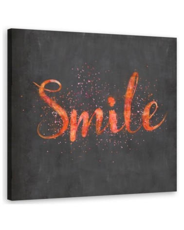 Obraz do przedpokoju na sciane -  Napis smile