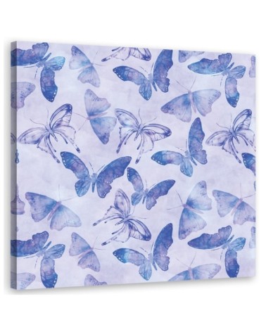 Canvas prints for spa, bathroom - Blue butterflies Andrea Haase | FEEBY