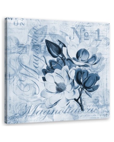Canvas prints for living room - Magnolias on a retro postcard Andrea Haase | FEEBY