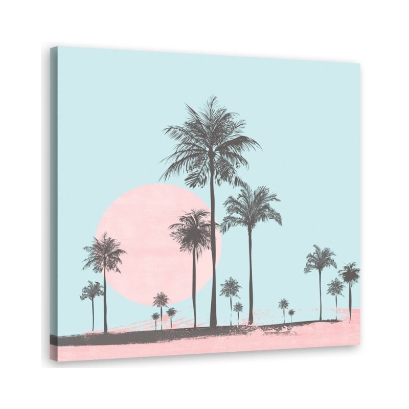 Digital wall art painting - Palm trees in the desert Andrea Haase | FEEBY