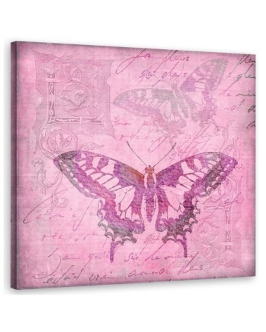 Painting Canvas for living room Pink butterfly Andrea Haase | FEEBY