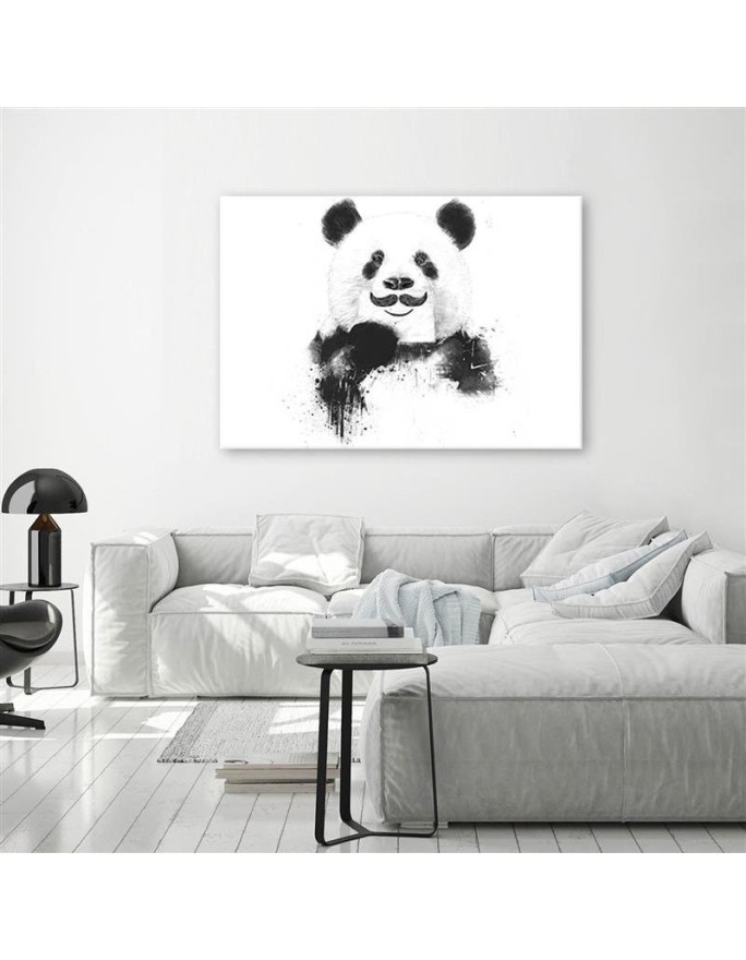 Obrazki dla dzieci do pokoju - Czarno-biała panda Balazs Solti