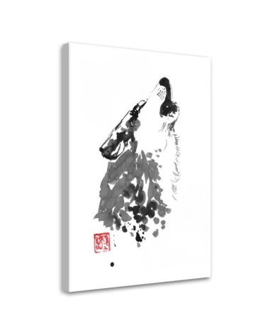Canvas prints for youth room Howling wolf Péchane | FEEBY