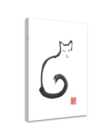 Canvas prints decoration for children's room - Outline of a cat Péchane | FEEBY