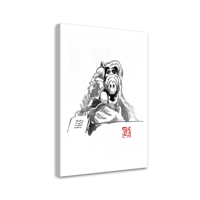 Canvas prints for teenager wall Alf with phone Péchane | FEEBY