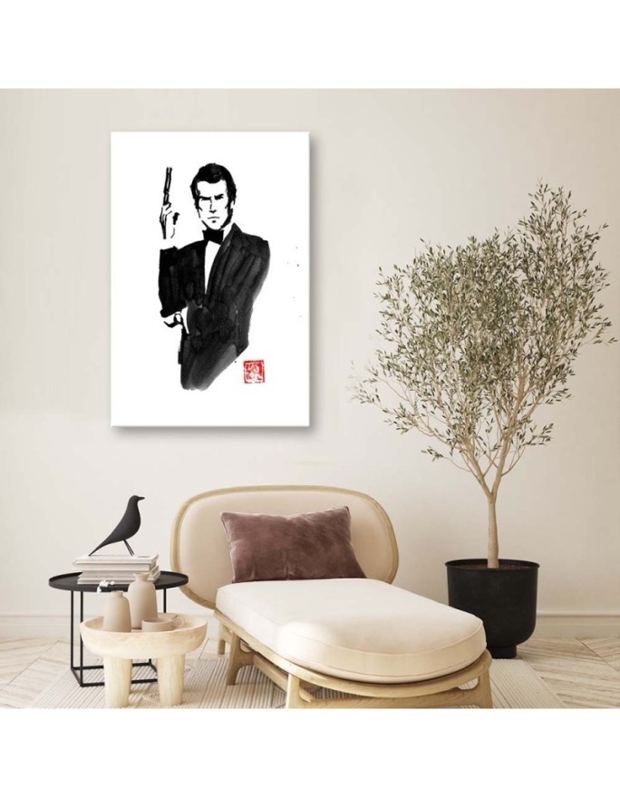 James Bond - obraz czarno biały do biura, salonu Péchane