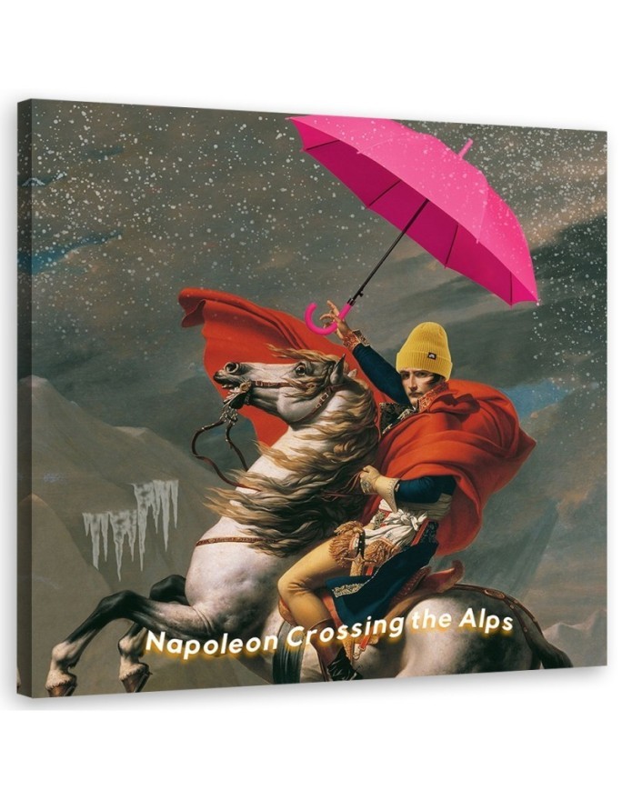 Obraz digital art - Napoleon na koniu z parasolem Bekir Ceylan