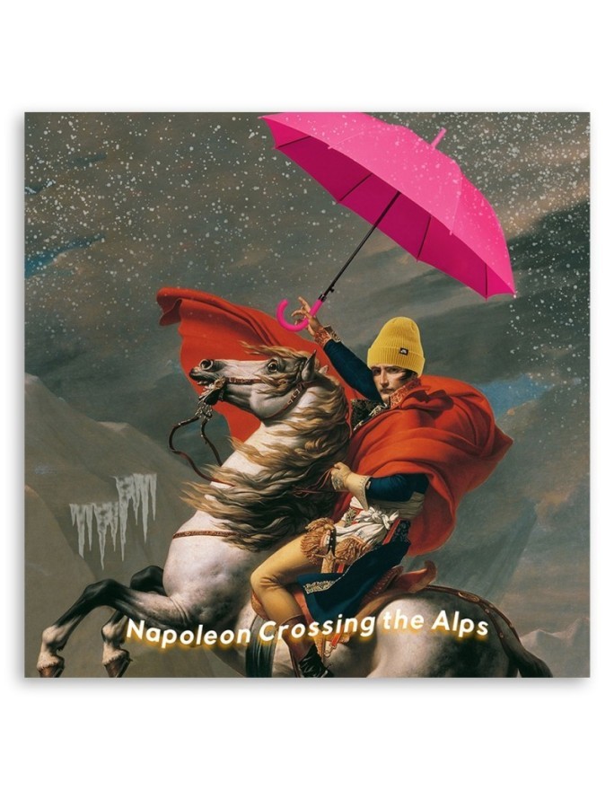 Obraz digital art - Napoleon na koniu z parasolem Bekir Ceylan
