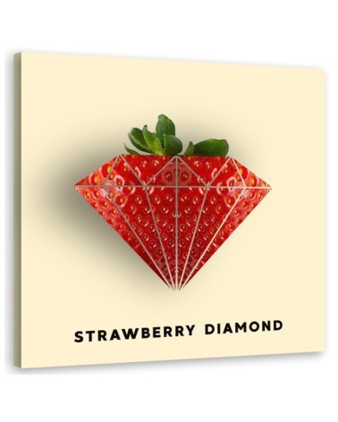 Modern Canvas painting - Strawberry in the shape of a diamond Bekir Ceylan | FEEBY