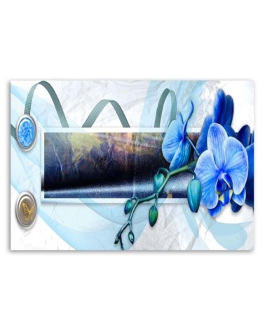 Bild auf Leinwand - Blaue Orchidee | Feeby