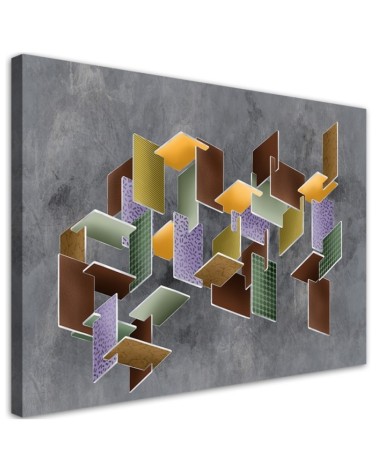 Obraz na płótnie canvas do biura - Puzzle ksztalty 3D