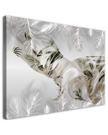 Leinwandbild - Palmen Blätter Abstrakt 3D | Feeby