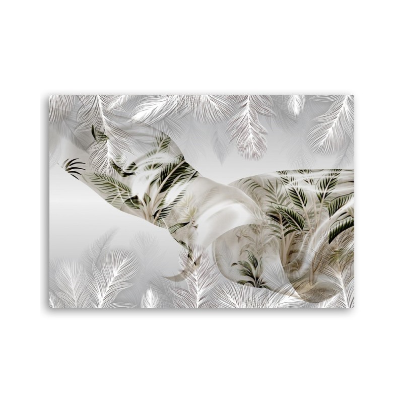 Leinwandbild - Palmen Blätter Abstrakt 3D | Feeby