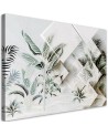 Obraz na płótnie canvas do pokoju - Zielone liście 3D