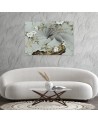 Bird on a branch - decoration, wall art painting for modern living room | FEEBY