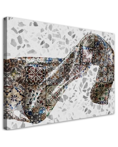 Wall Canvas painting for living room, bedroom - Satin fabric abstract | FEEBY