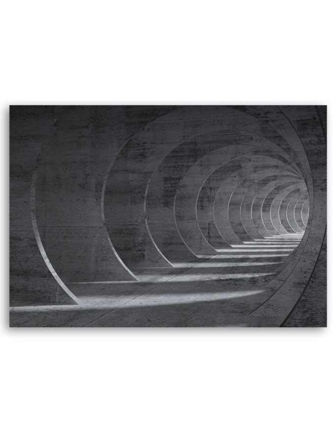 Tunel 3D - obraz przestrzenny na sciane do salonu, biura