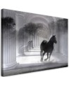 Decorative Canvas painting for living room - Running horse 3D | FEEBY