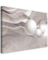 Wydruk na płótnie canvas Złote liście i kule 3D