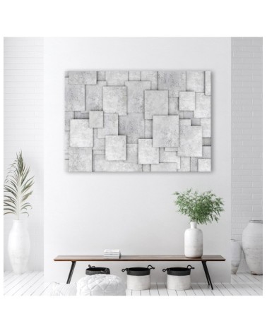 Leinwandbild - Geometrische Beton 3D Abstrakt | Feeby
