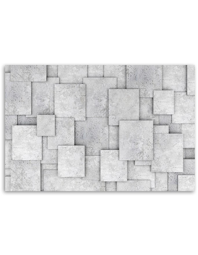 Obraz drukowany na płótnie canvas - Geometryczna abstrakcja z betonu
