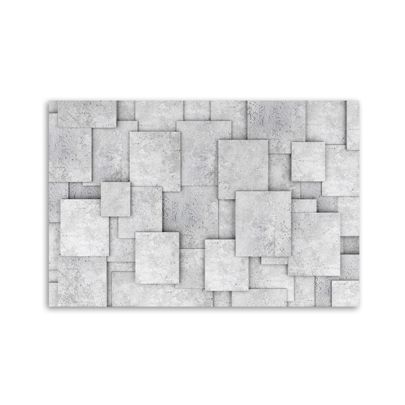 Leinwandbild - Geometrische Beton 3D Abstrakt | Feeby