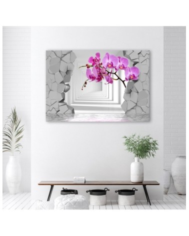 Modernes Wandbild - Orchidee Abstrakt 3D | Feeby