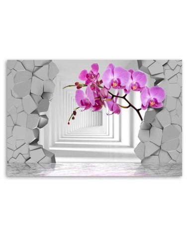 Modernes Wandbild - Orchidee Abstrakt 3D | Feeby