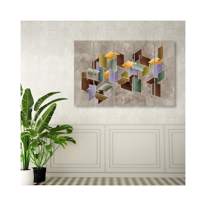 Wandbild für Wohnzimmer - 3D -Rätsel | Feeby