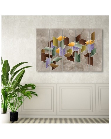 Wandbild für Wohnzimmer - 3D -Rätsel | Feeby