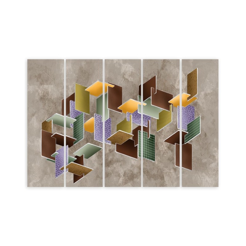 Wandbild für Wohnzimmer - 3D -Rätsel | Feeby