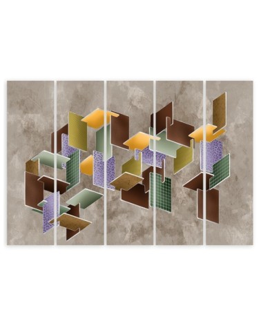 Wandbild für Wohnzimmer - 3D -Rätsel | Feeby