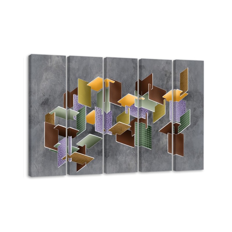 Obraz nowoczesny do pokoju na ścianę - Puzzle 3D