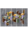 Obraz nowoczesny do pokoju na ścianę - Puzzle 3D