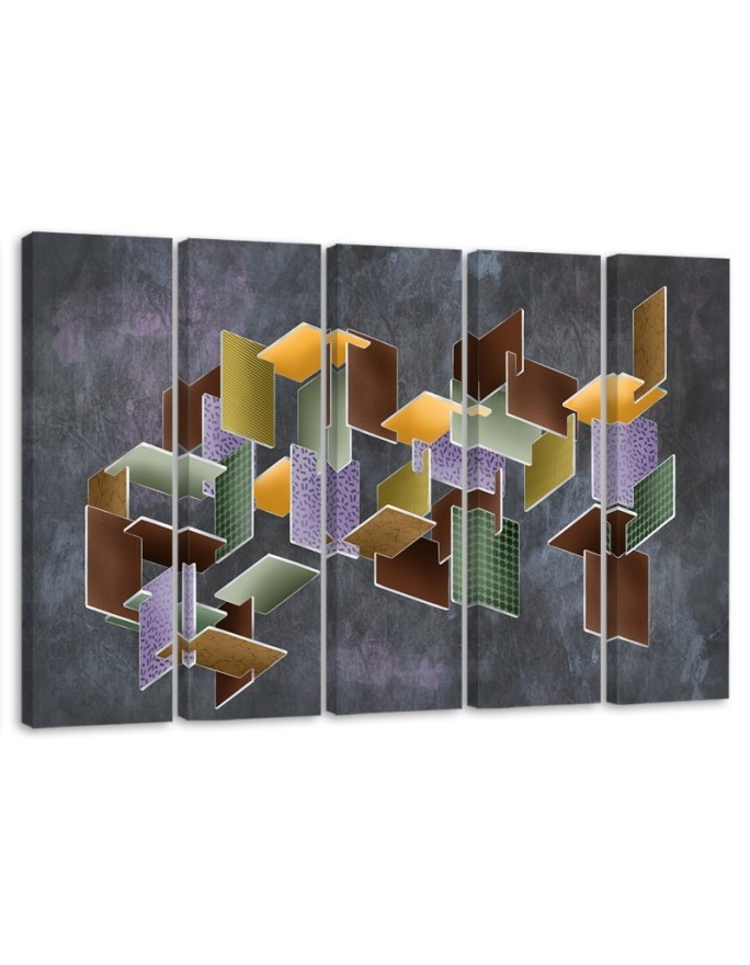 Obraz nowoczesny do pokoju na ścianę - Puzzle 3D