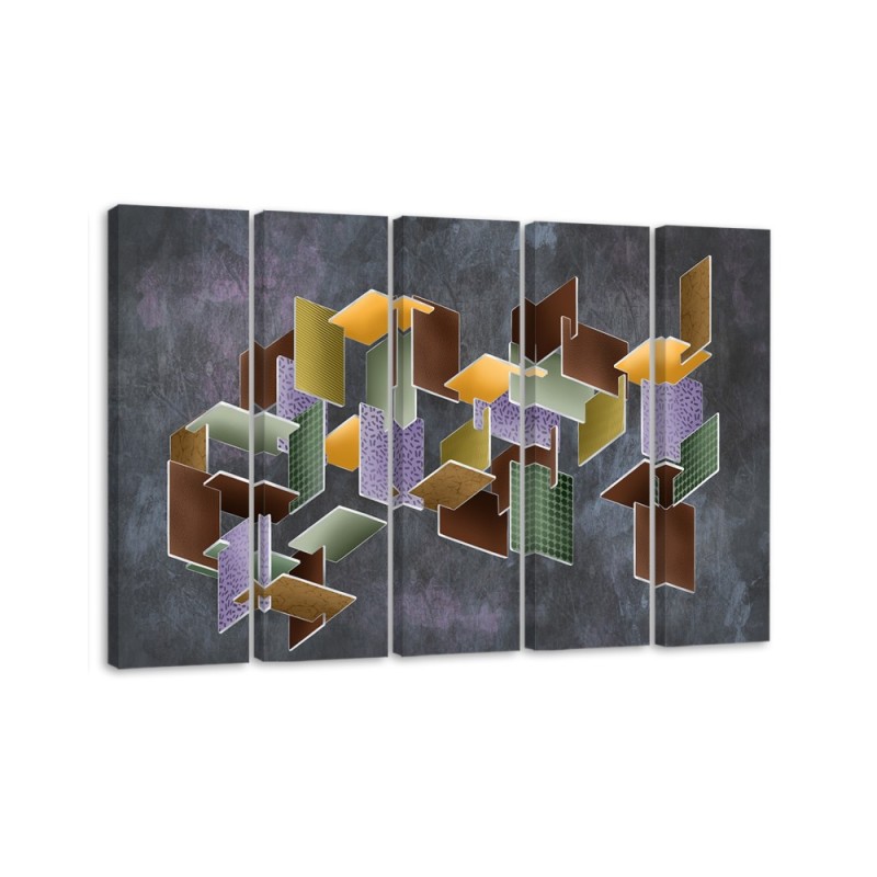Obraz nowoczesny do pokoju na ścianę - Puzzle 3D
