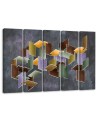 Obraz nowoczesny do pokoju na ścianę - Puzzle 3D