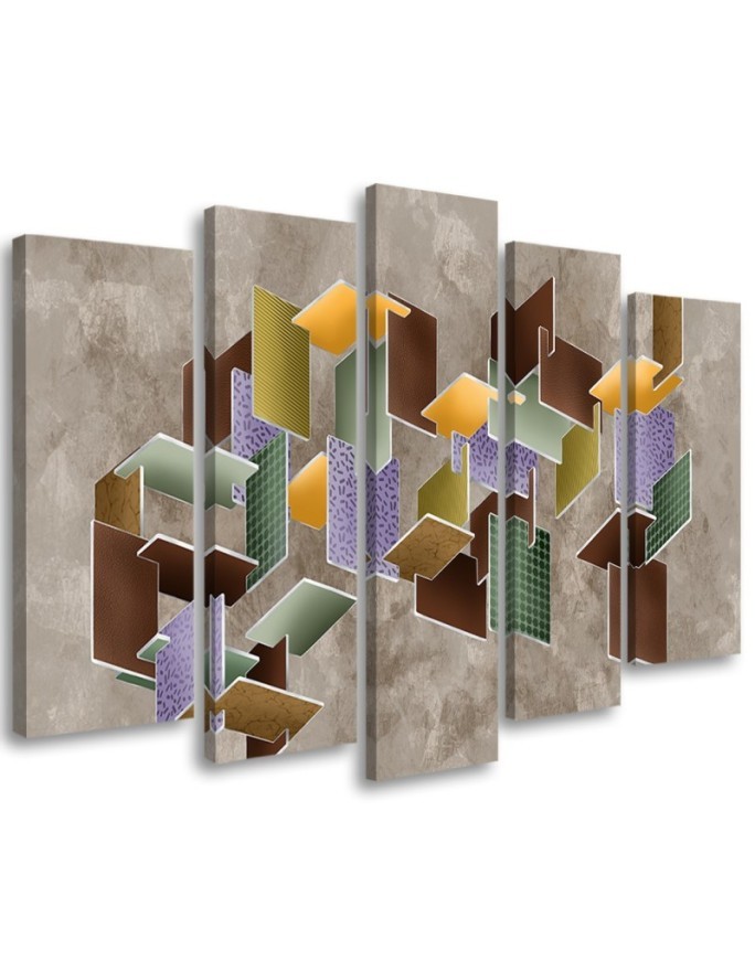 Obraz nowoczesny do pokoju na ścianę - Puzzle 3D