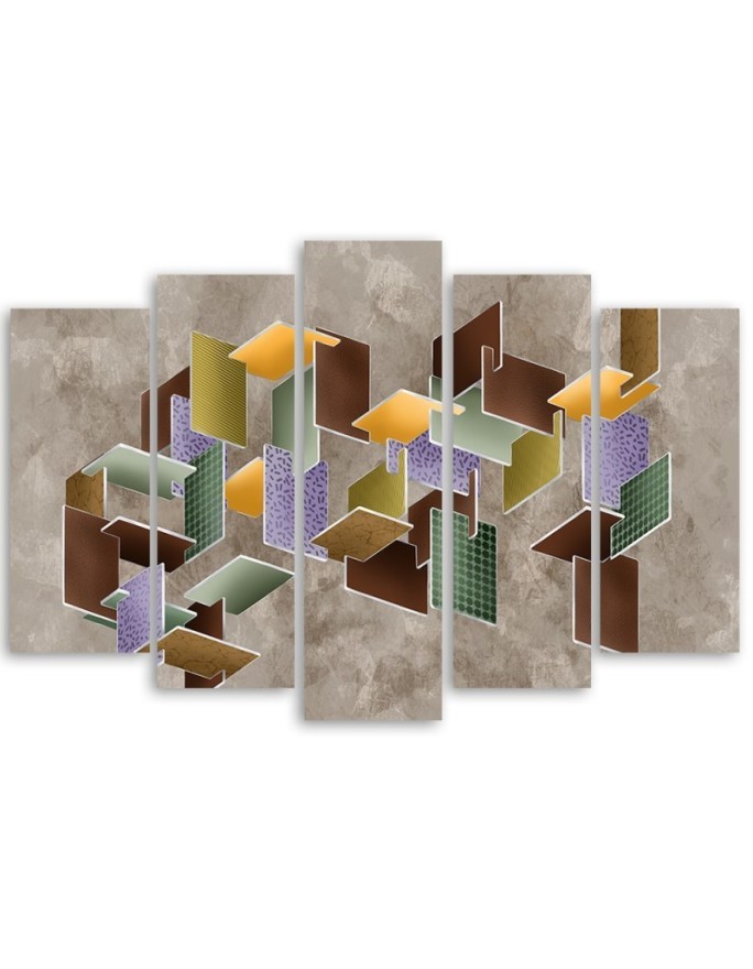 Obraz nowoczesny do pokoju na ścianę - Puzzle 3D