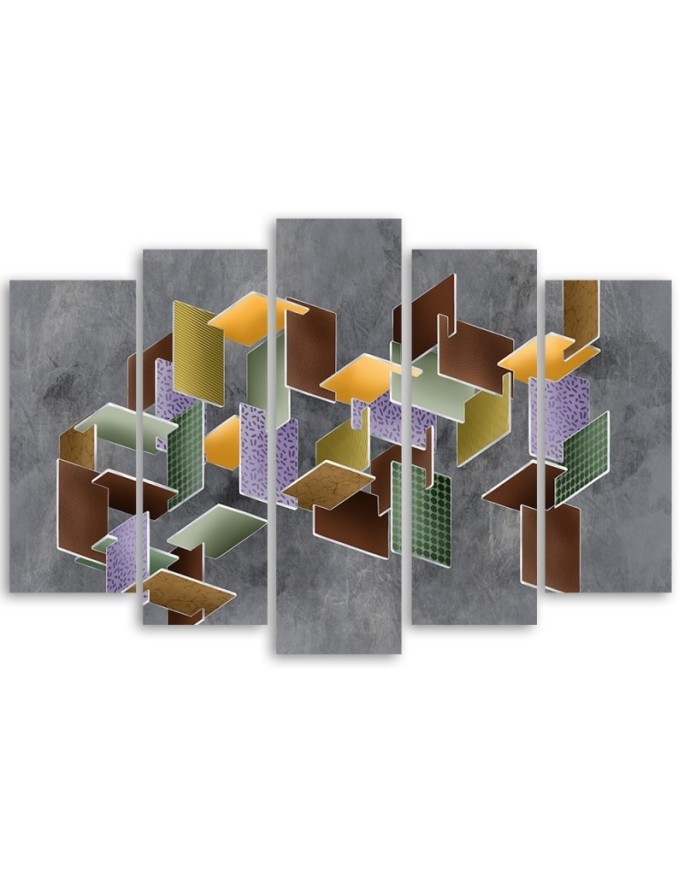 Obraz nowoczesny do pokoju na ścianę - Puzzle 3D