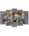 Obraz nowoczesny do pokoju na ścianę - Puzzle 3D