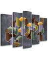 Puzzle 3D - obraz nowoczesny do pokoju na ścianę