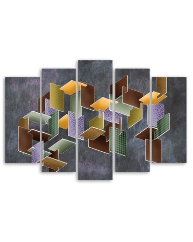 Dekoratives Leinwandbild - 3D -Rätsel | Feeby