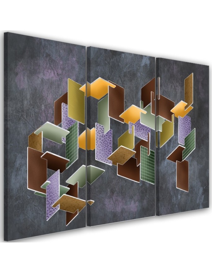 Obraz Puzzle 3D - nowoczesny do pokoju dziennego