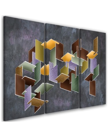 Puzzle 3D - modern Canvas painting for living room | FEEBY