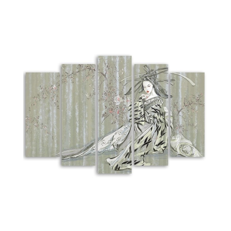 Leinwandbild - Traditioneller japanischer Geisha | Feeby