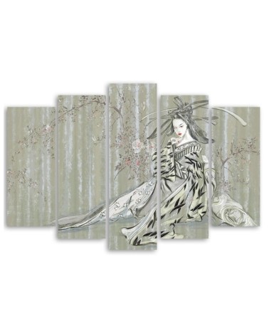 Leinwandbild - Traditioneller japanischer Geisha | Feeby