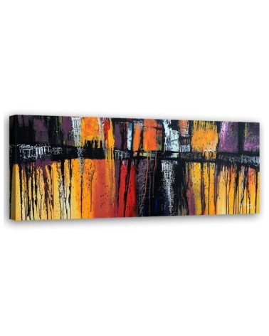 Canvas prints canvas print for room - Colourful painted abstraction | FEEBY