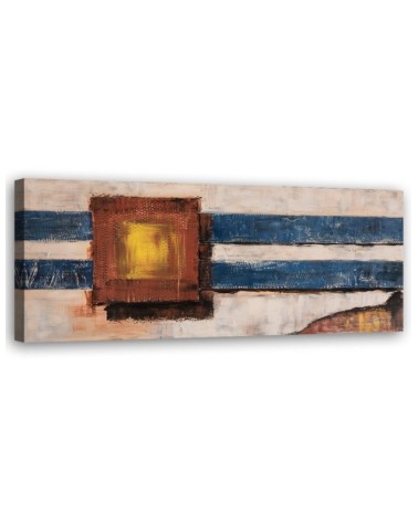 Leinwandbild - Abstrakt Blaue Linien | Feeby