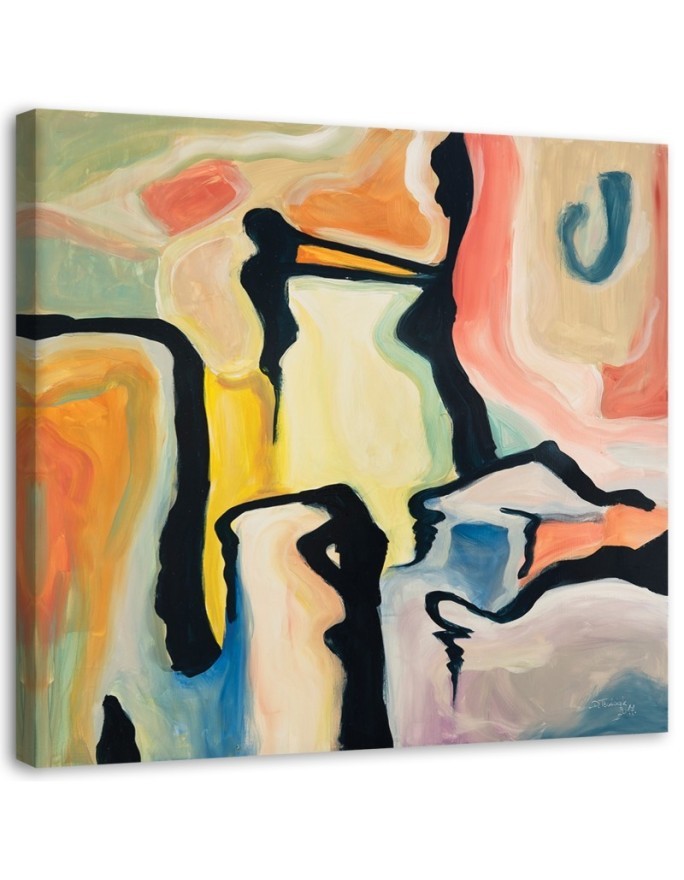 Bild auf Leinwand - Pastell Komposition | Feeby